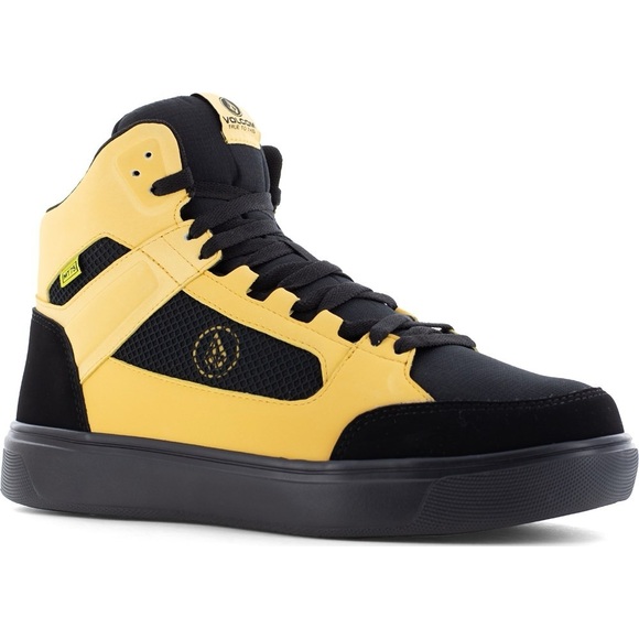 NIB VOLCOM Men's Evolve IMG Composite Toe High Top Work Shoe 10.5 Wheat Black - Picture 1 of 11